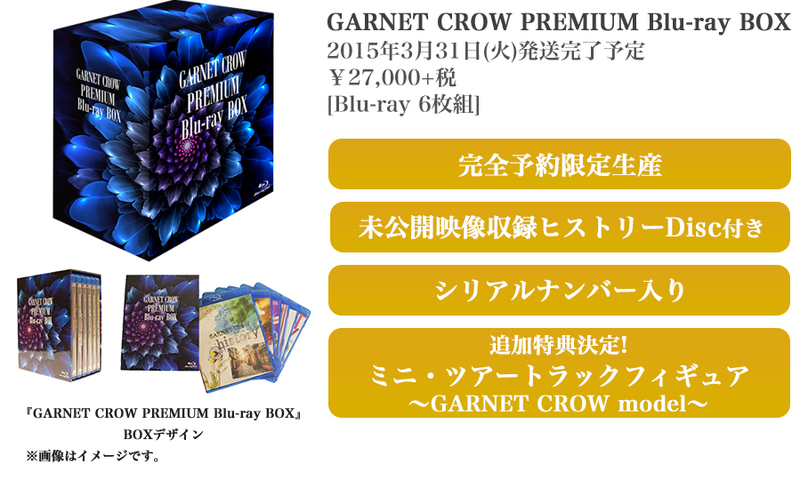 GARNET CROW PREMIUM Blu-ray BOX盤面に傷はありません